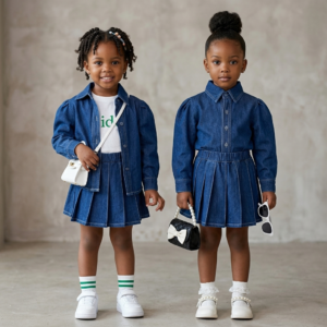 Tara jeans skirt & jacket