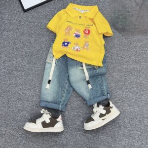 Teddy Bear Polo and Top Set