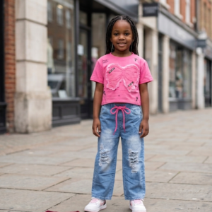 Marg Bow Top Jean Set