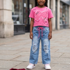 Marg Bow Top Jean Set
