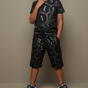 Black Versace Shorts Set