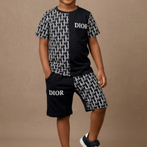 Black Dior Shorts Set
