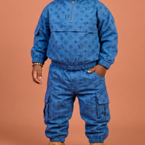 Unisex Blue Khaki Set